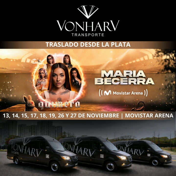 Traslado al show de María Becerra en el Movistar Arena