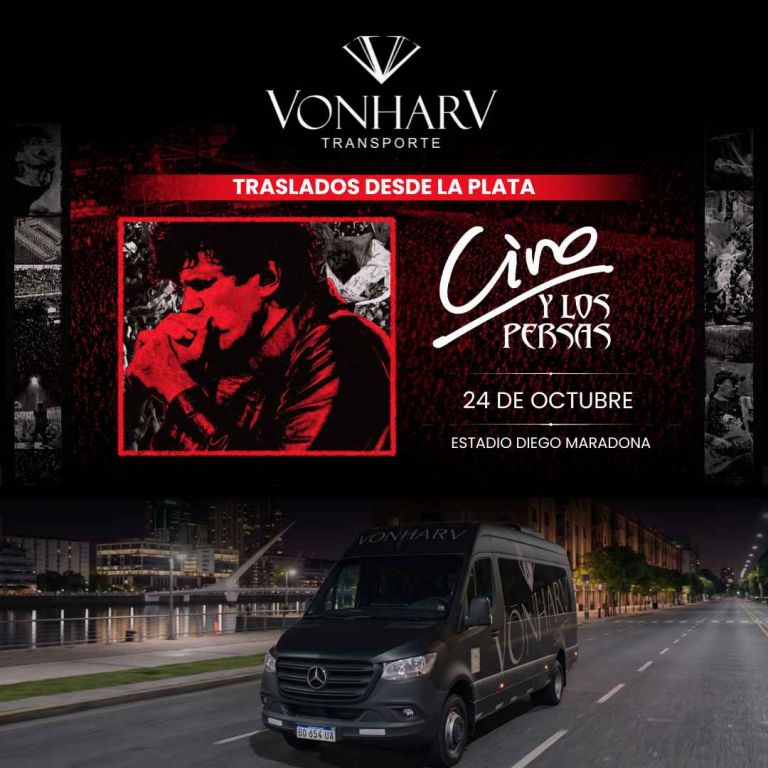 Traslado al show de Ciro y los Persas en el Estadio Diego Maradona