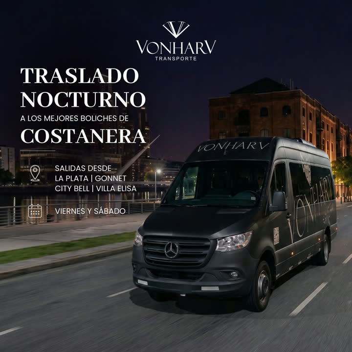 Traslado nocturno a los mejores boliches de Costanera, salidas desde La Plata, Gonnet, City Bell y Villa Elisa