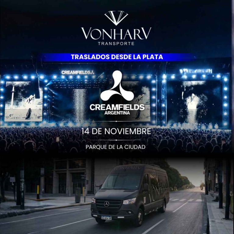 Traslado a Creamfields Argentina en el Parque de la Ciudad