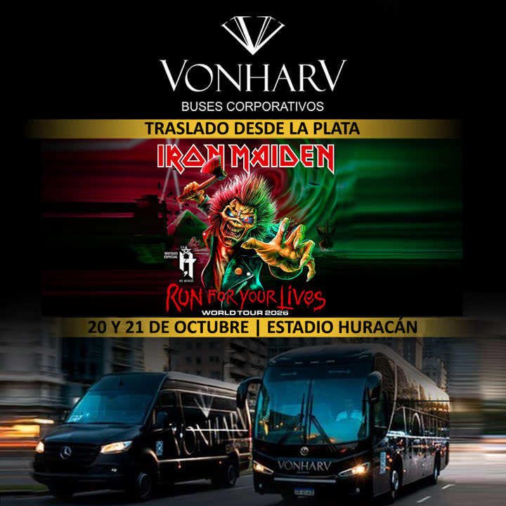Traslado al show de Iron Maiden en el Estadio Huracán