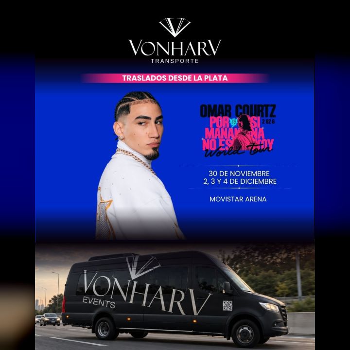 Traslado al show de Omar Courtz en el Movistar Arena
