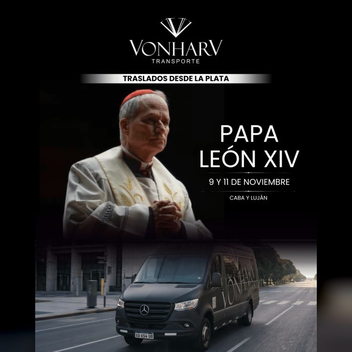 Traslado a la misa del Papa León XIV en el Monumento a los Españoles, Palermo